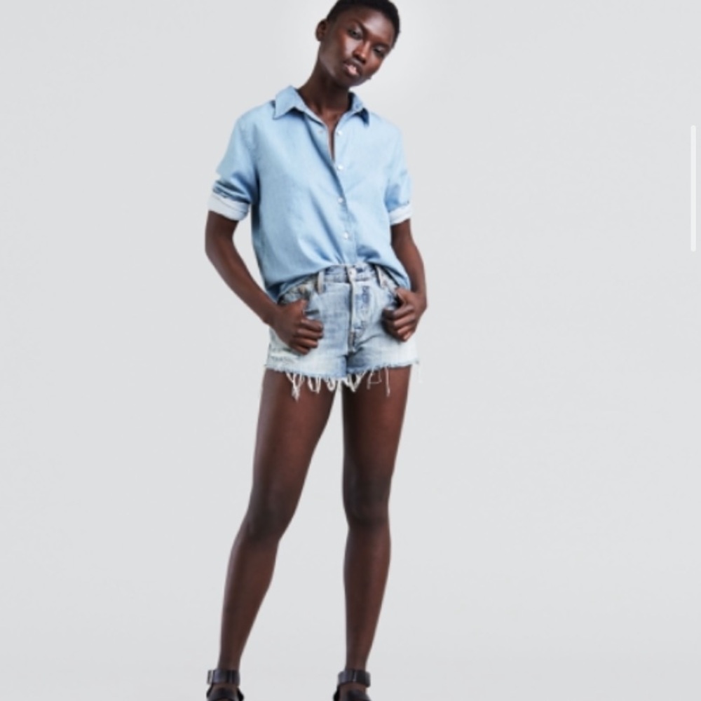 Levis 501 high rise short